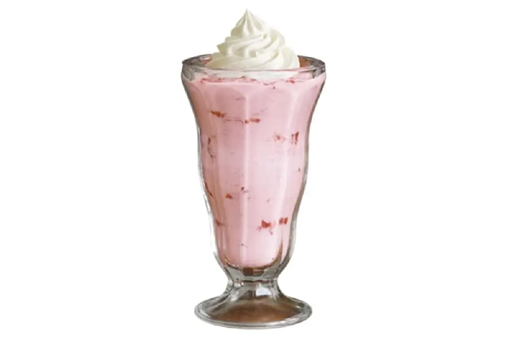 Strawberry Milk Shake at The Burger Den
