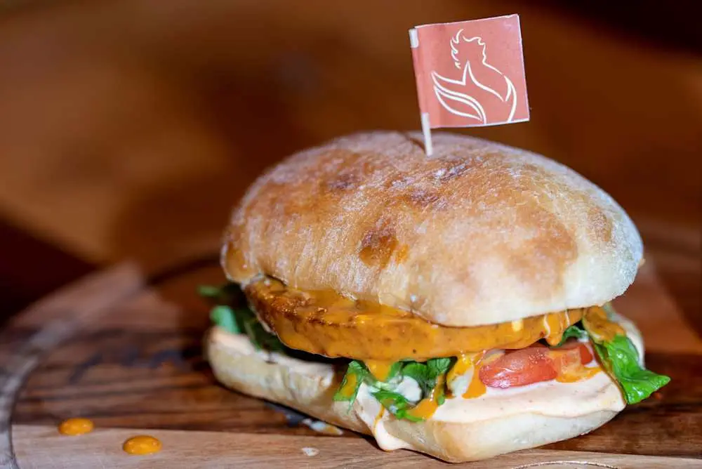 *Veg Burger at The Port Of Peri Peri