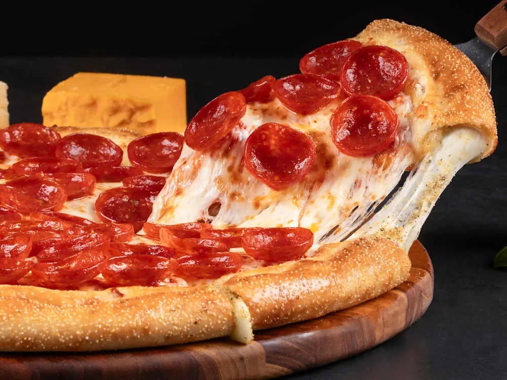 All-In Stuffed Crust Pizza at Thornton Pure Water & Ice Cream