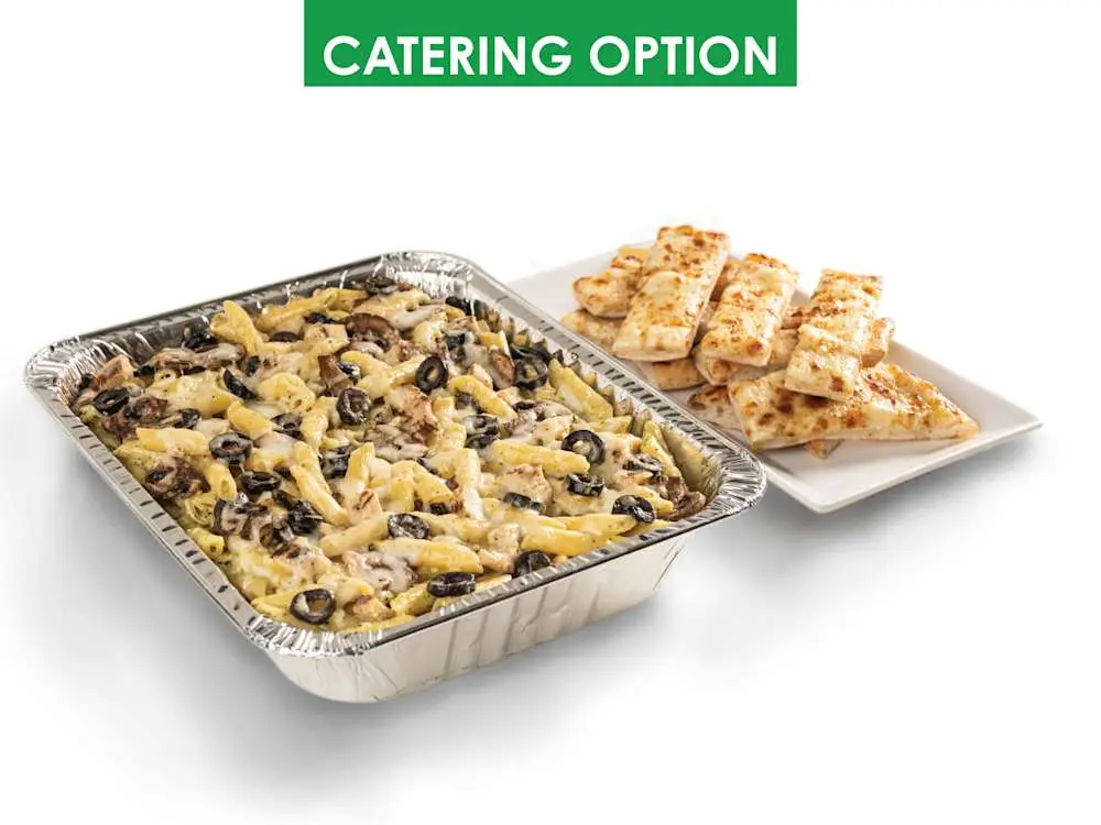Catering Creamy Pesto Chicken Pasta at Thornton Pure Water & Ice Cream