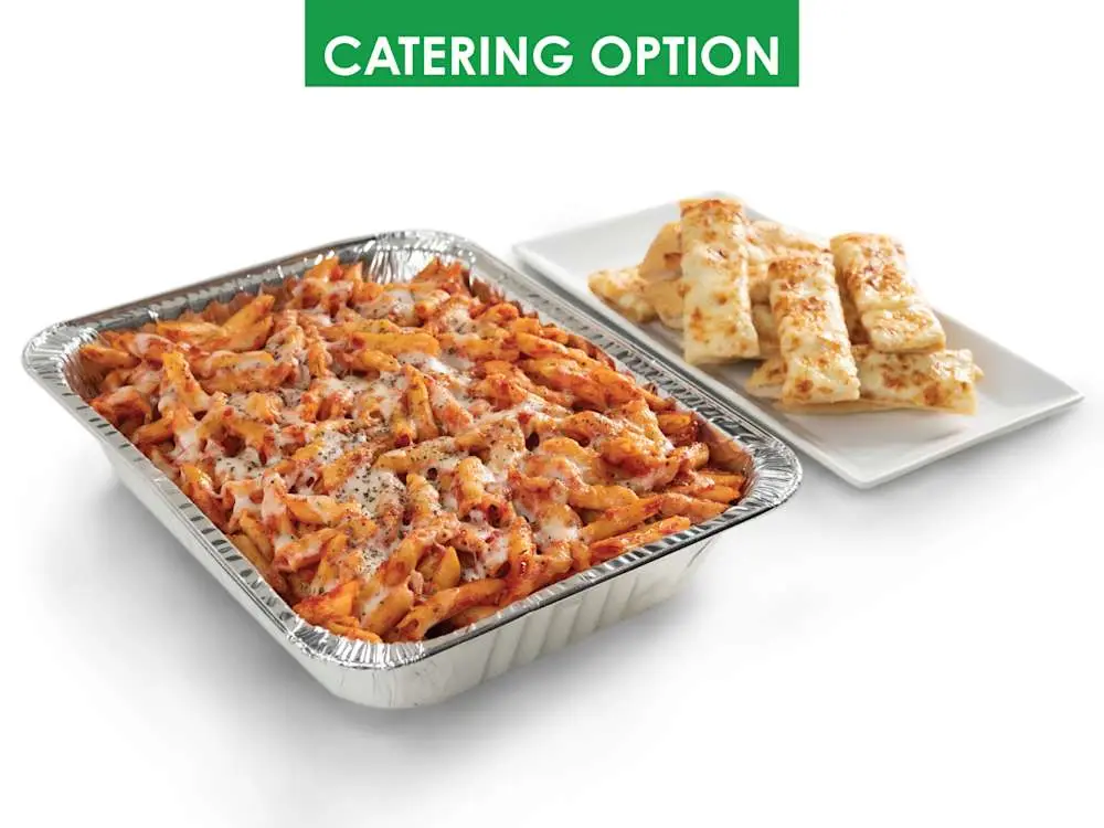 Catering Penne Cheese Marinara Pasta at Thornton Pure Water & Ice Cream