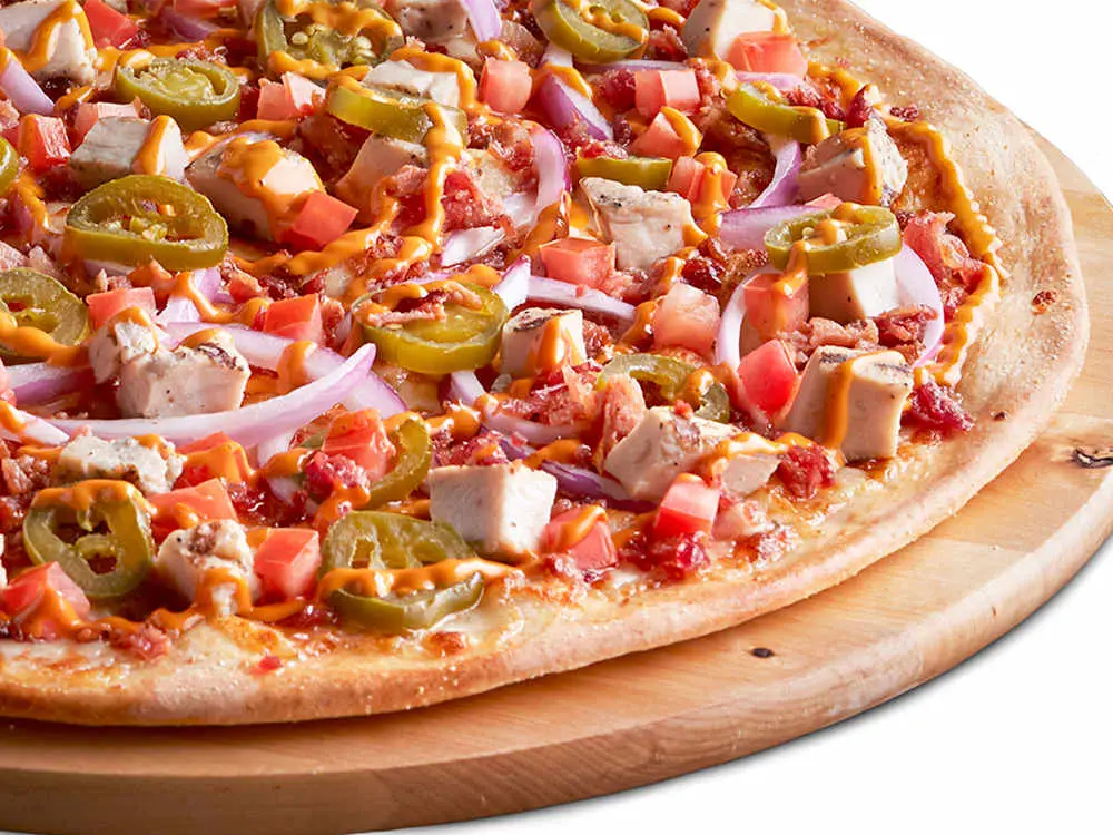 Chipotle Chicken Pizza at Thornton Pure Water & Ice Cream