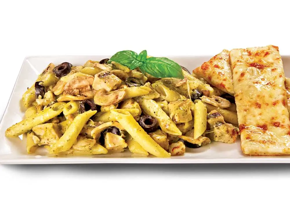 Creamy Pesto Chicken Pasta at Thornton Pure Water & Ice Cream