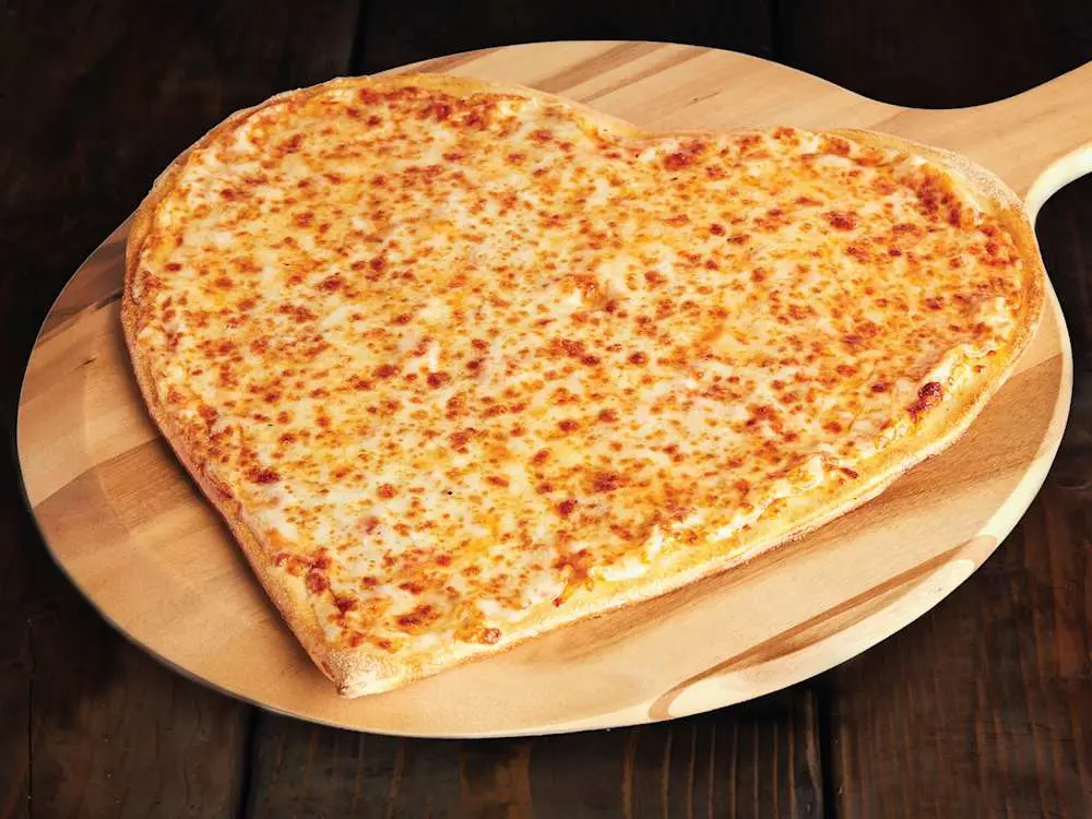 Heart Shaped Pizza at Thornton Pure Water & Ice Cream