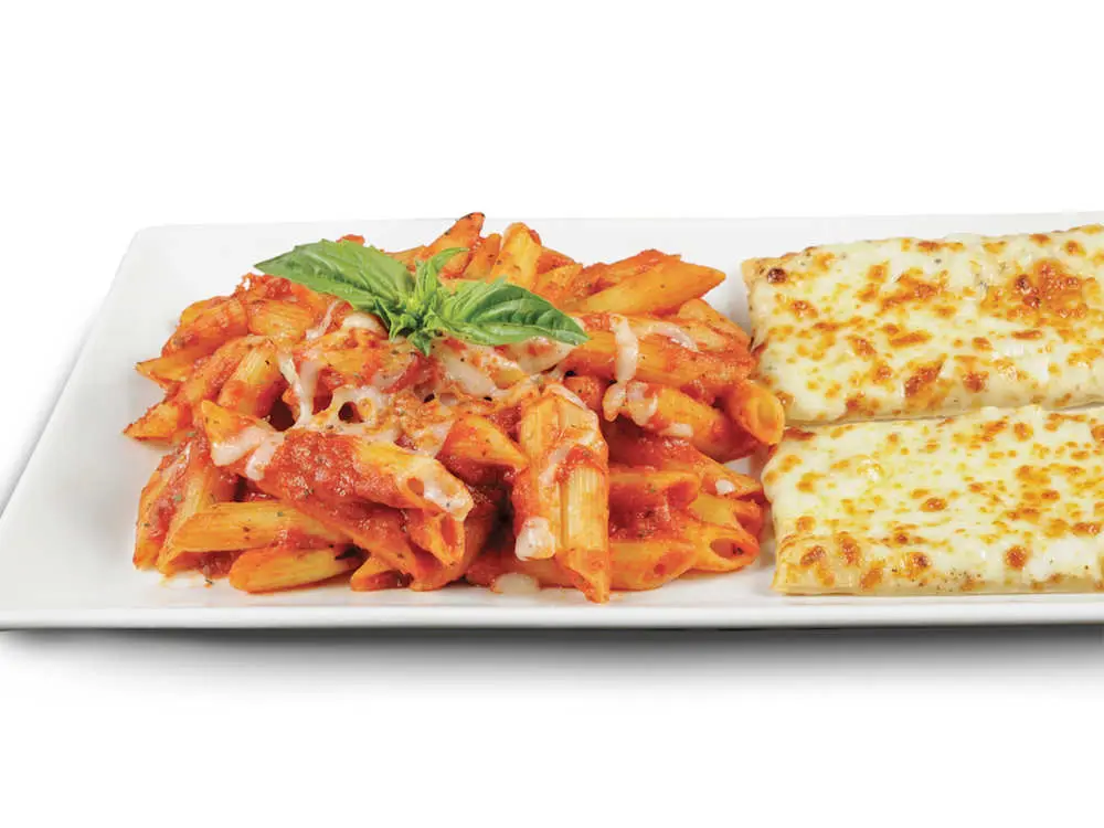 Penne Cheese Marinara Pasta at Thornton Pure Water & Ice Cream