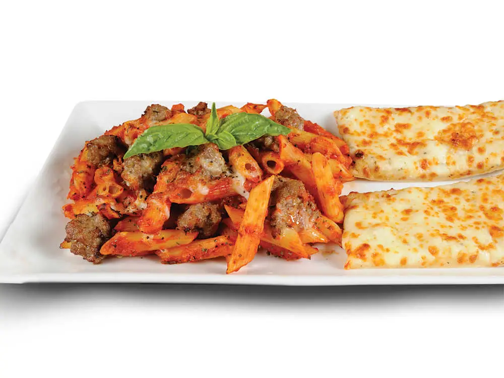 Penne Sausage Marinara Pasta at Thornton Pure Water & Ice Cream
