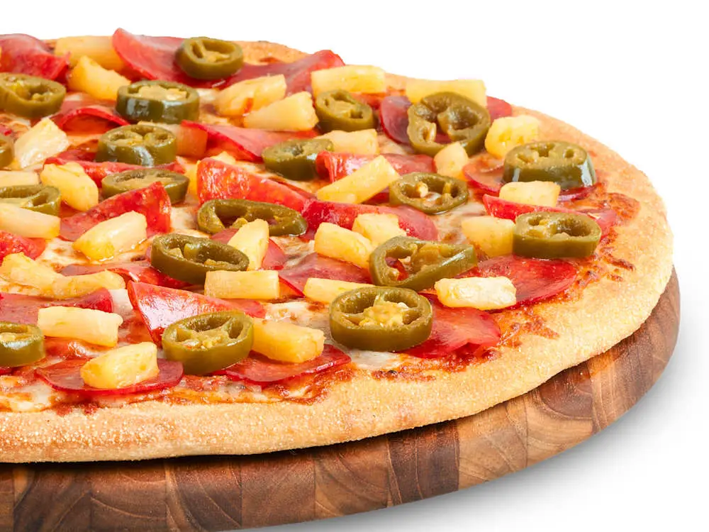 Spicy Luau Pizza at Thornton Pure Water & Ice Cream
