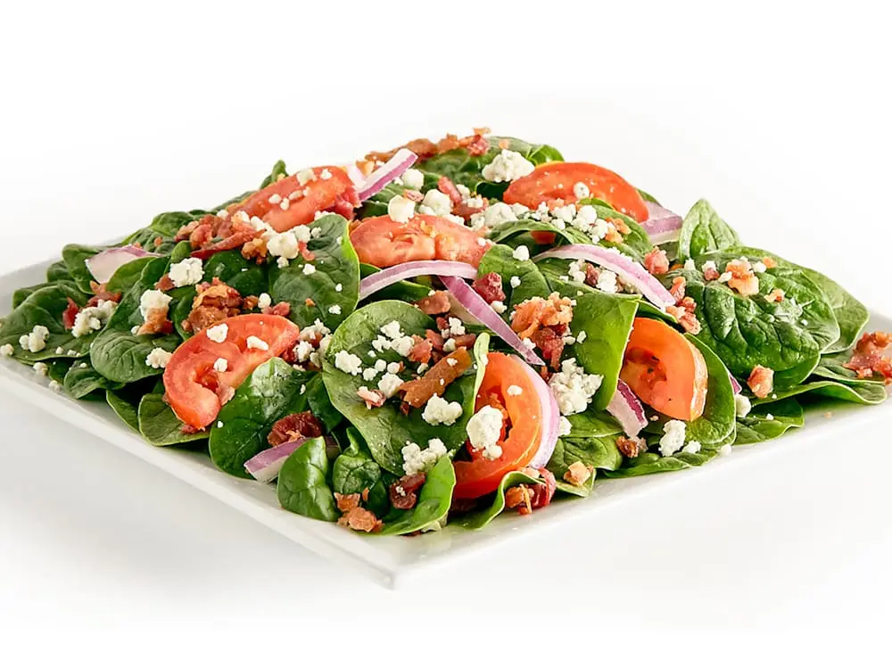 Spinach Tomato Salad at Thornton Pure Water & Ice Cream