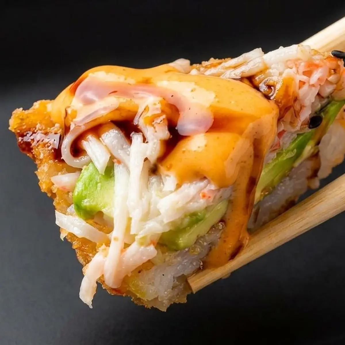 Spicy Crab Pizza at Toro Sushi Stone Grill & Bar