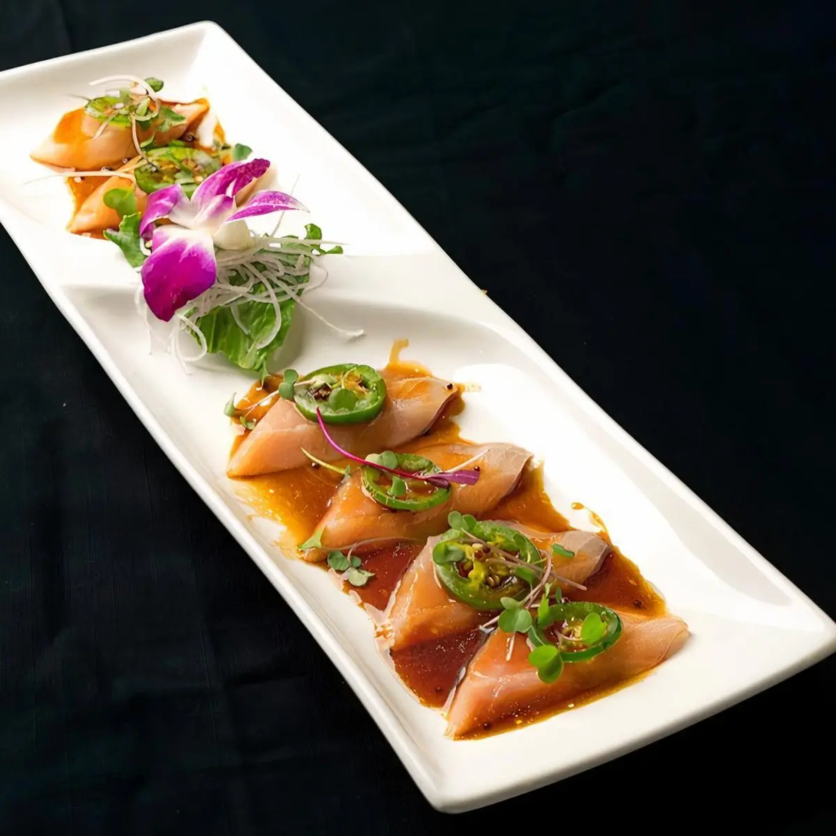 Yellowtail Jalapeno at Toro Sushi Stone Grill & Bar
