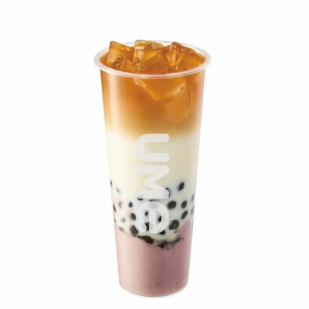 [UMe] Black Milk Tea w/Taro & Boba at UMe Tea