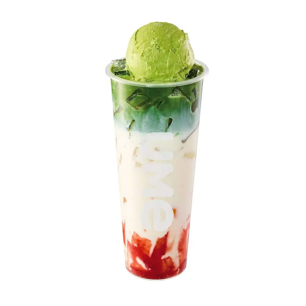 [UMe]Uji Strawberry Matcha Latte at UMe Tea