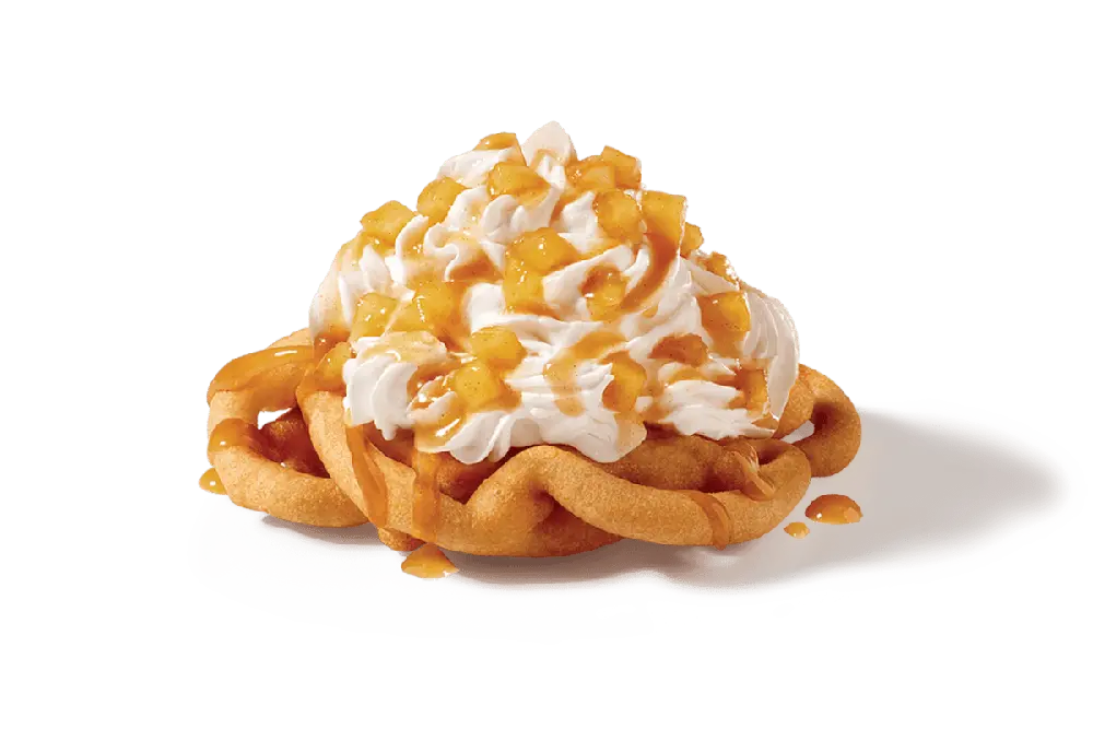 Apple Pie Funnel Cake at Wienerschnitzel