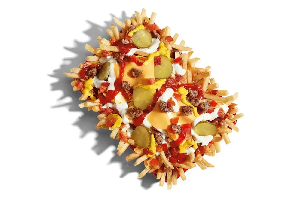 Bacon Cheeseburger Fries at Wienerschnitzel