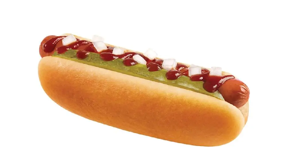 Barbeque Veggie Dog at Wienerschnitzel