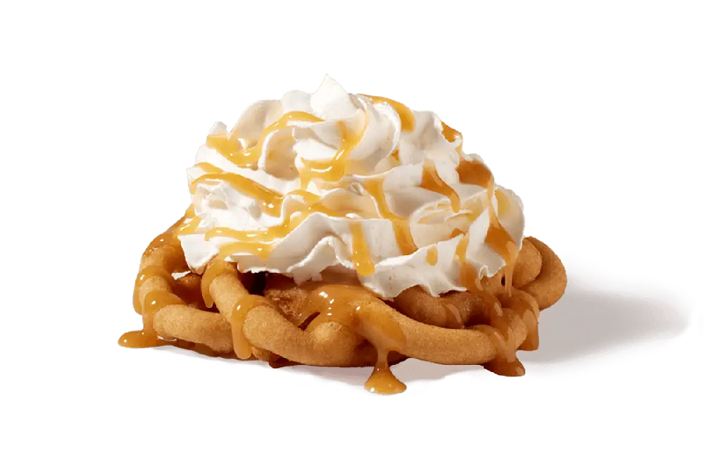 Caramel Funnel Cake at Wienerschnitzel