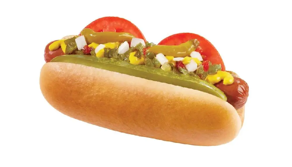 Chicago Veggie Dog at Wienerschnitzel