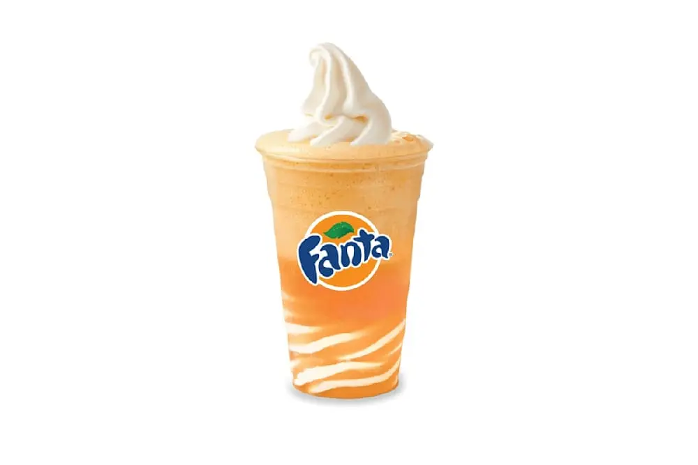 Orange Fanta Float at Wienerschnitzel