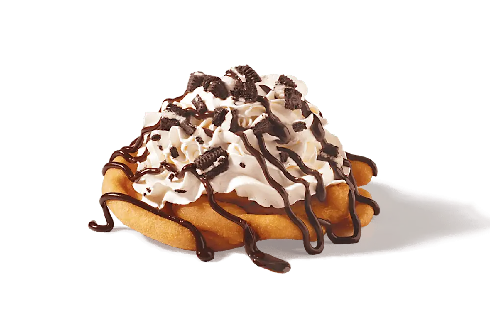 OREO Cookie Funnel Cake at Wienerschnitzel