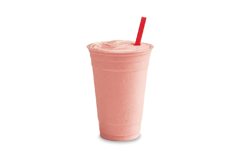 Tastee Shake Strawberry at Wienerschnitzel