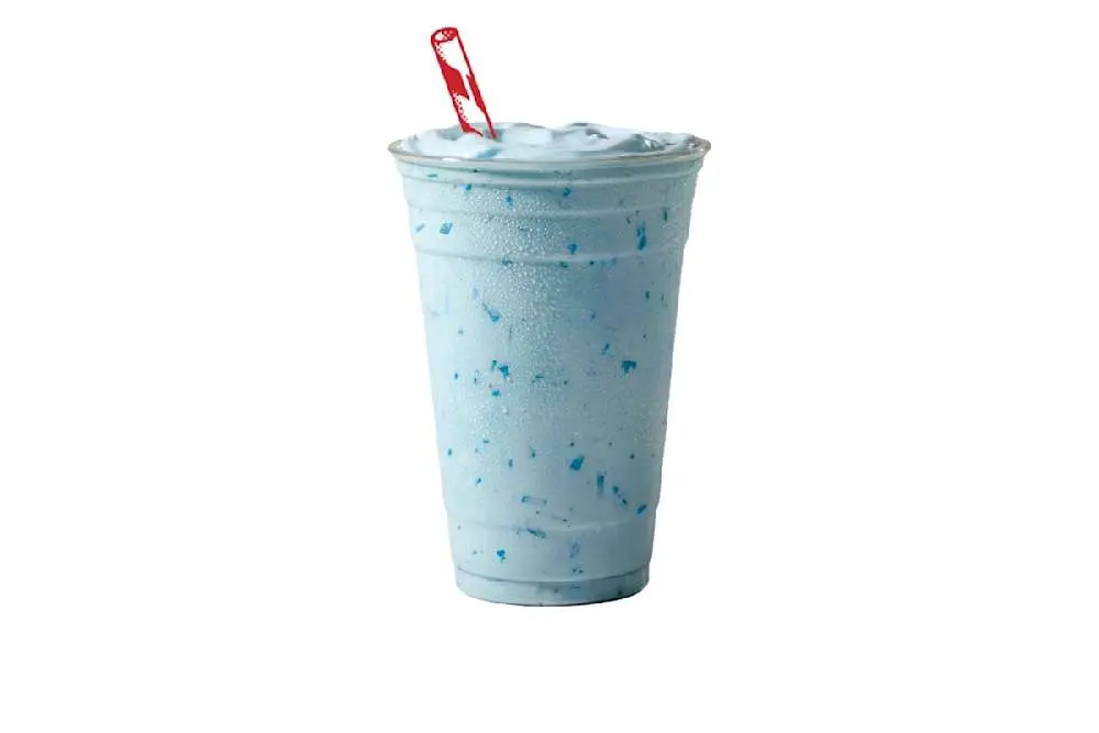 Blue Raspberry Shake at Wienerschnitzel