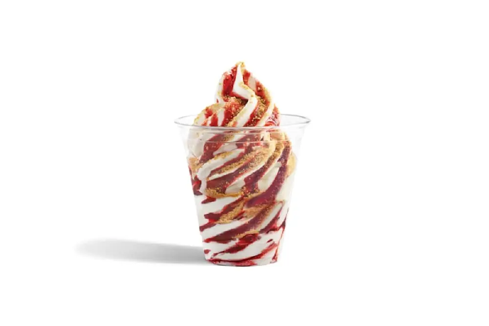 Strawberry Sundae at Wienerschnitzel