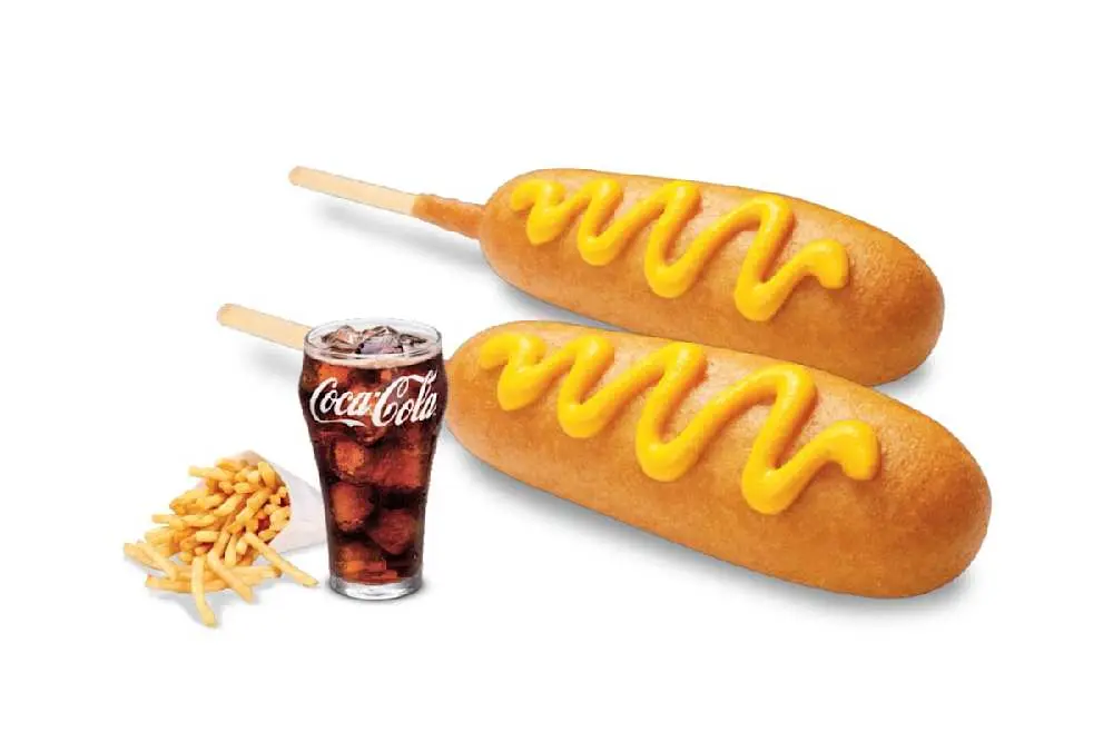 Two Corn Dogs, Small Fries & Small Drink at Wienerschnitzel