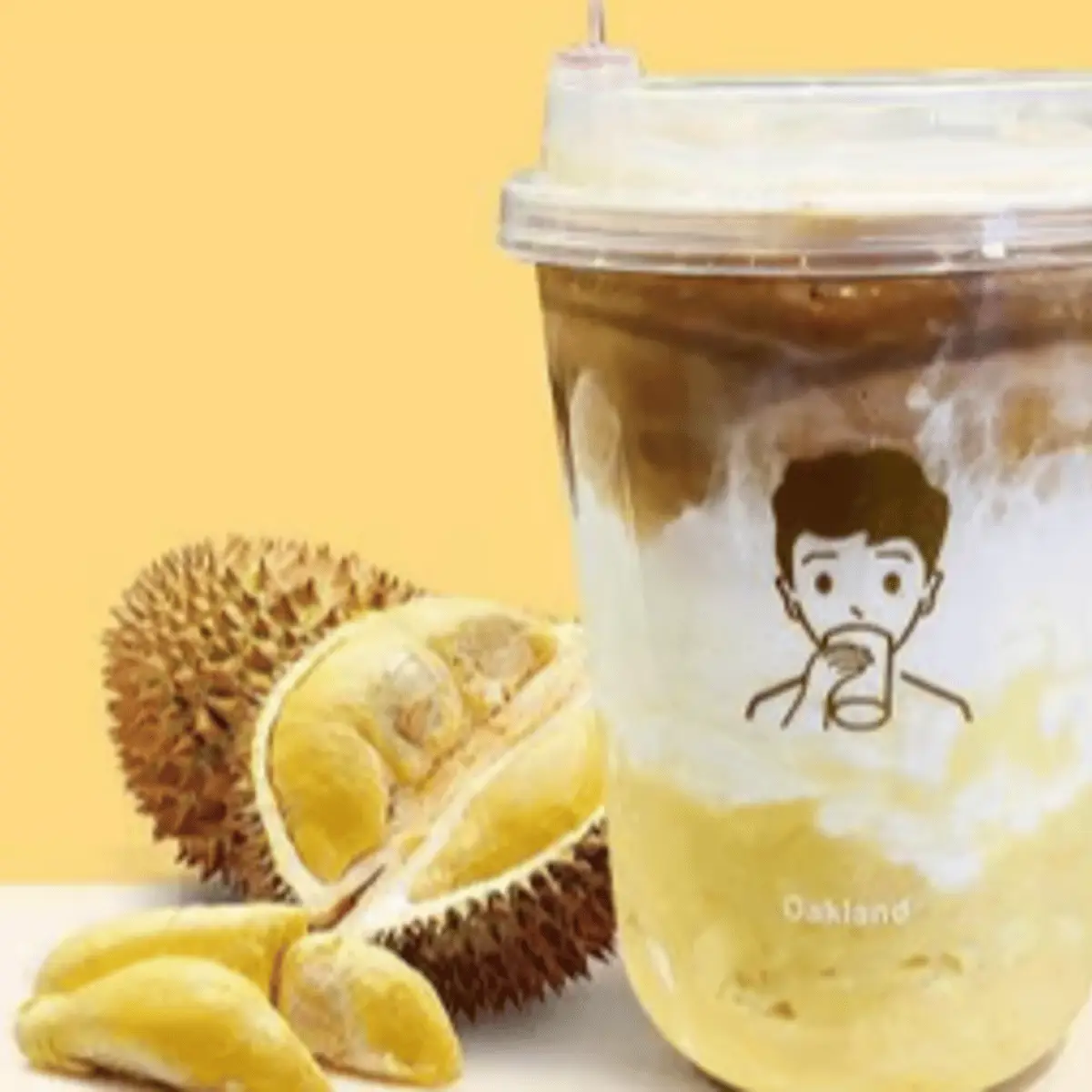 Durian Coffee Latte 榴莲拿铁 at Yokee Milk Tea