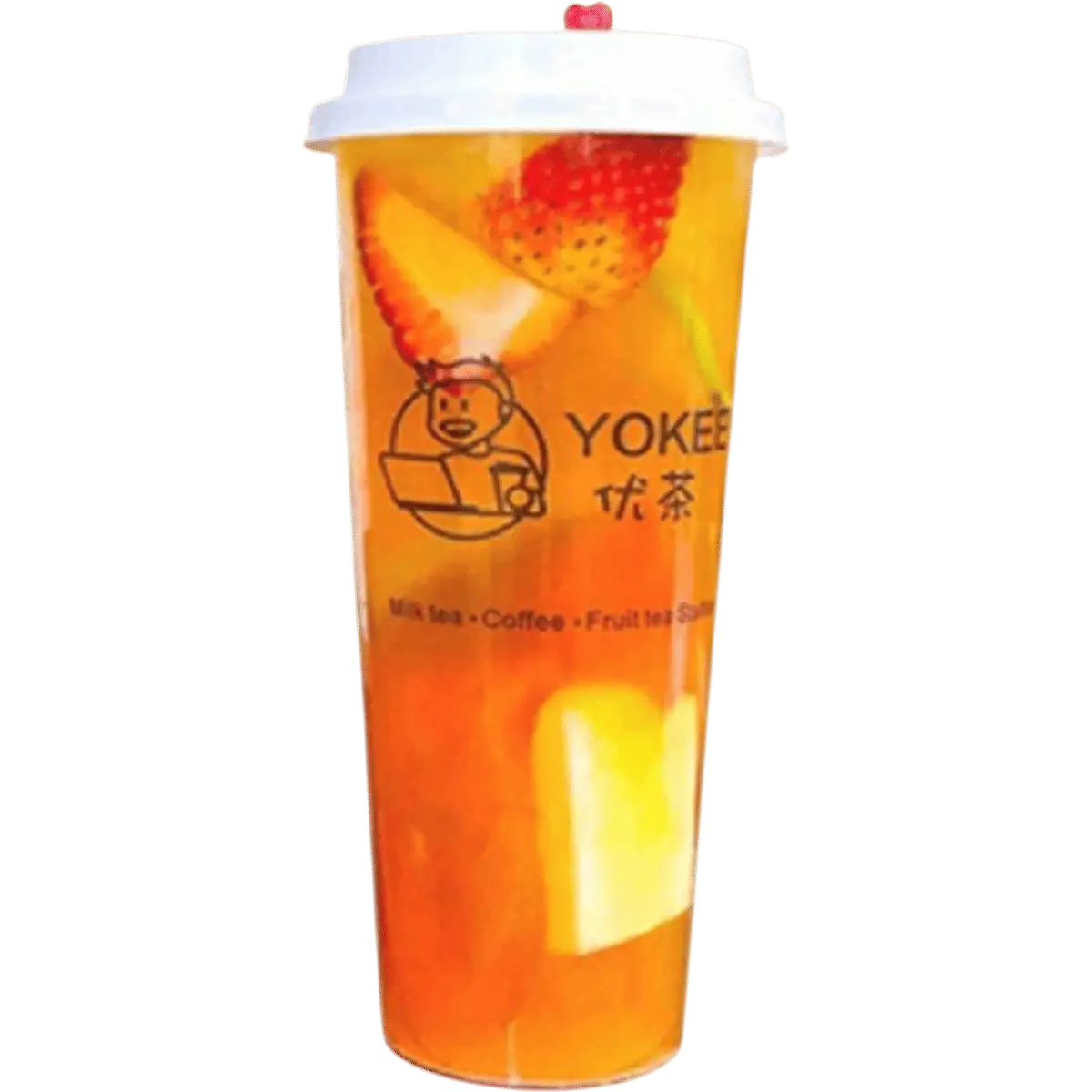 Fresh Fruit Jade Green Tea 超级水果四季春 at Yokee Milk Tea