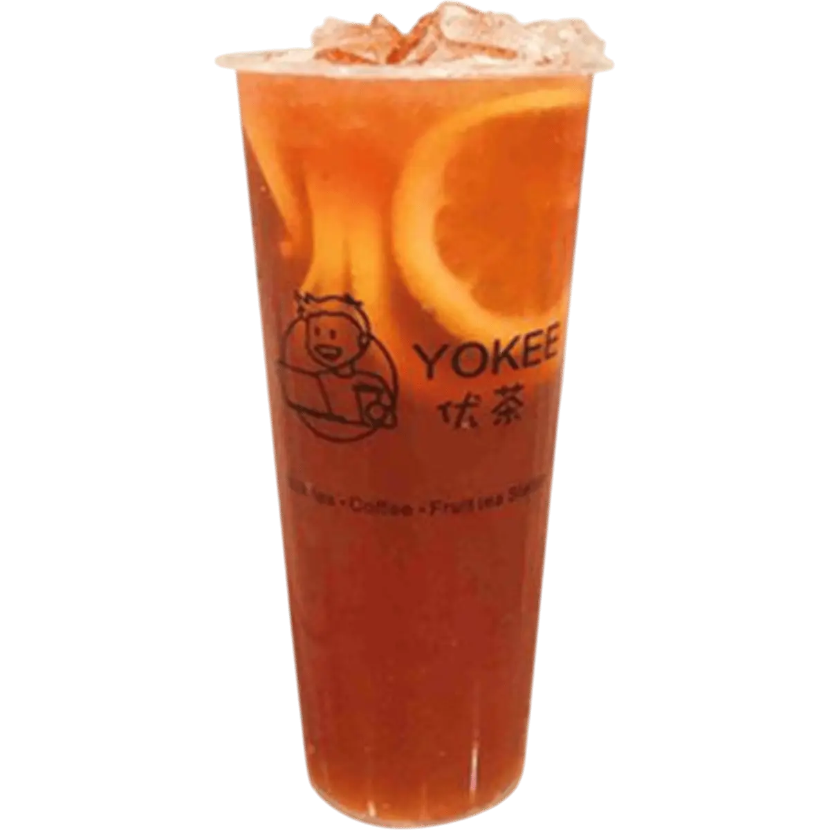 Fresh Lemon Black Tea 爆柠红茶 at Yokee Milk Tea