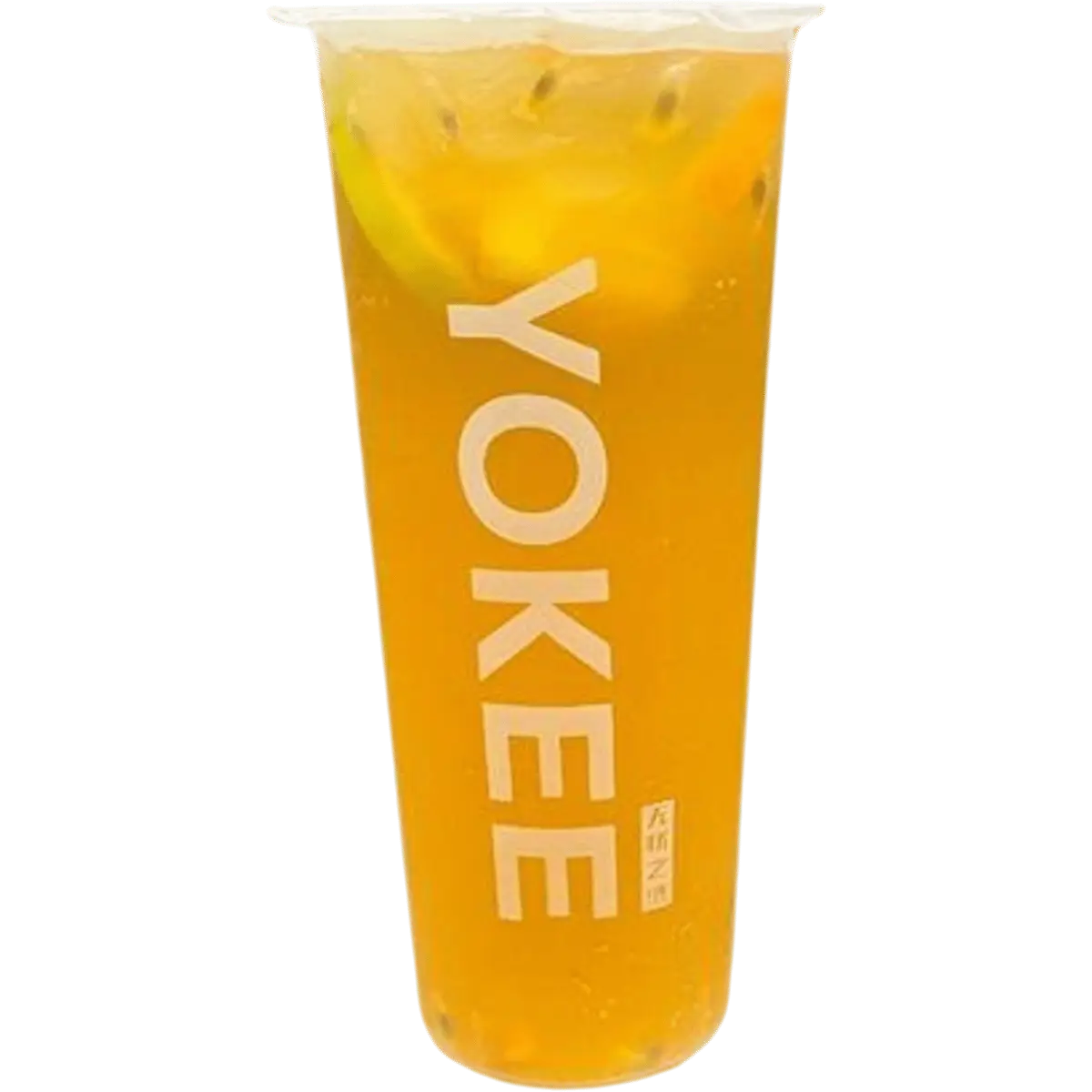 Fresh Passion Fruit Green Tea 满杯百香果 at Yokee Milk Tea