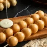 Mochi Egg Waffle 麻薯鸡蛋仔 at Yokee Milk Tea