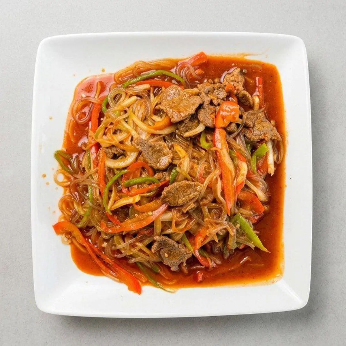 Cabbage Noodle Meat at Yuksel Uyghur Restaurant