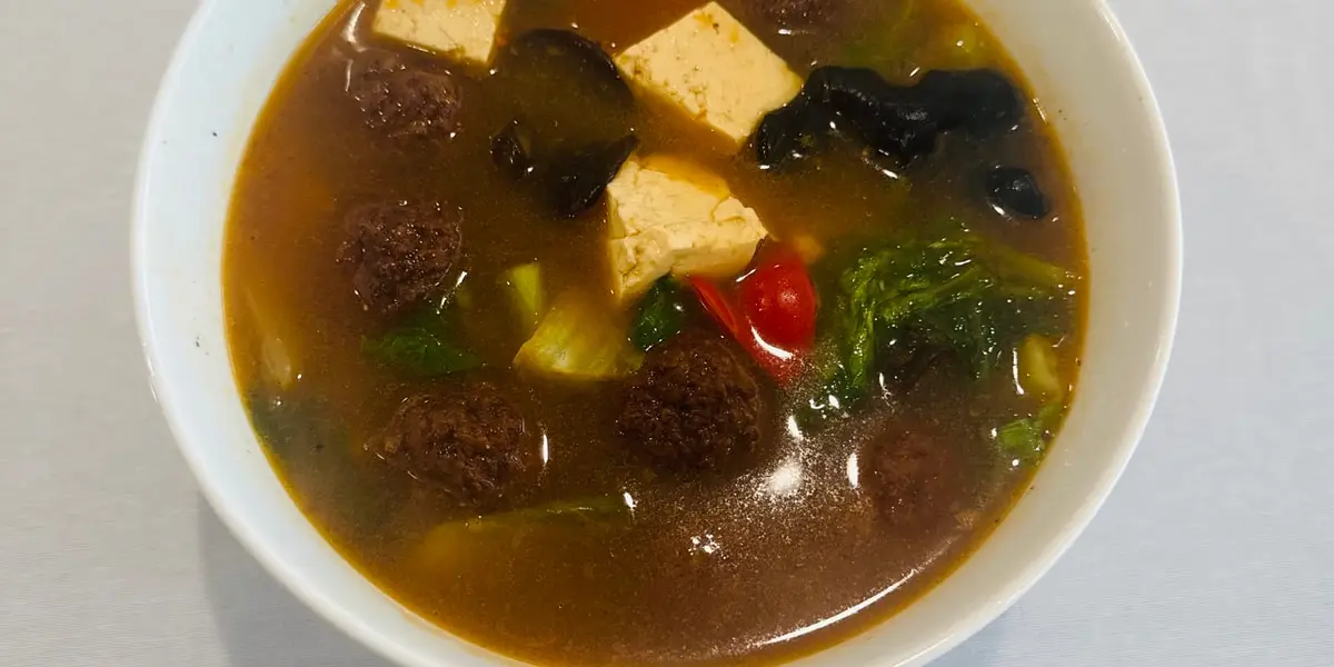 Meatballs Soup at Yuksel Uyghur Restaurant