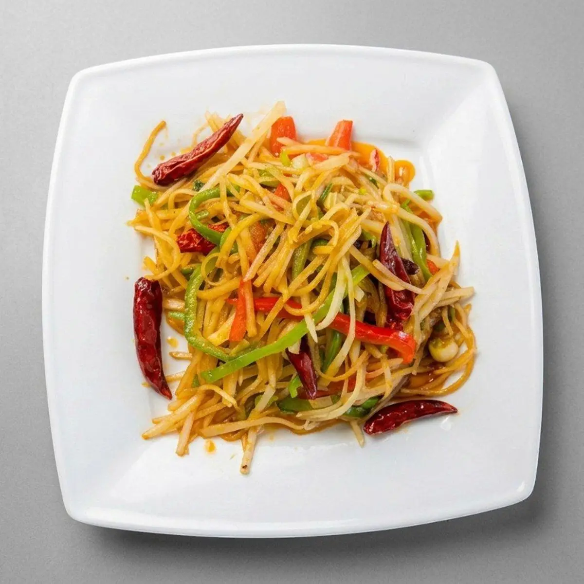 Shredded Potato at Yuksel Uyghur Restaurant