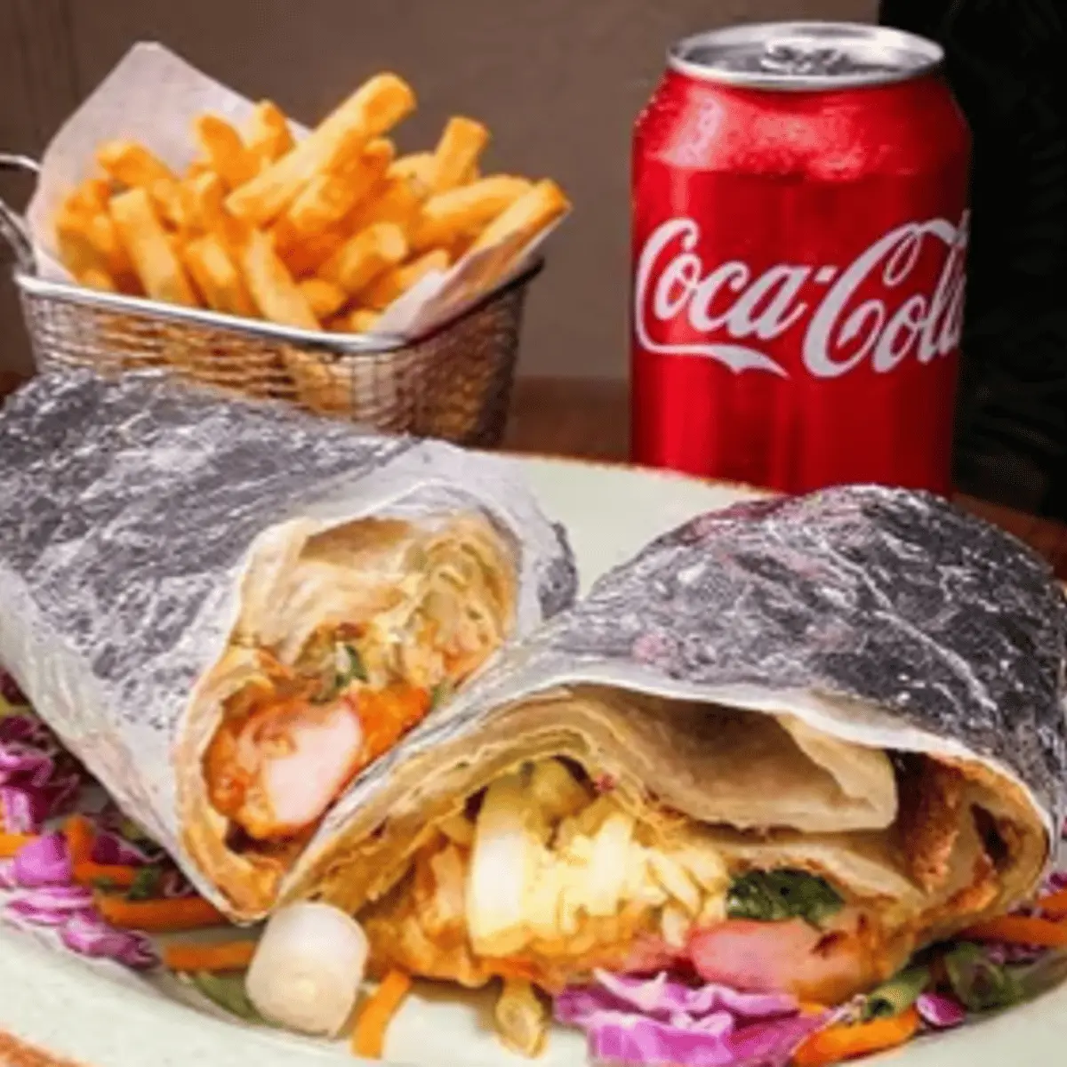 Chicken 65 Wrap Meal at Zyka Indian Fusion