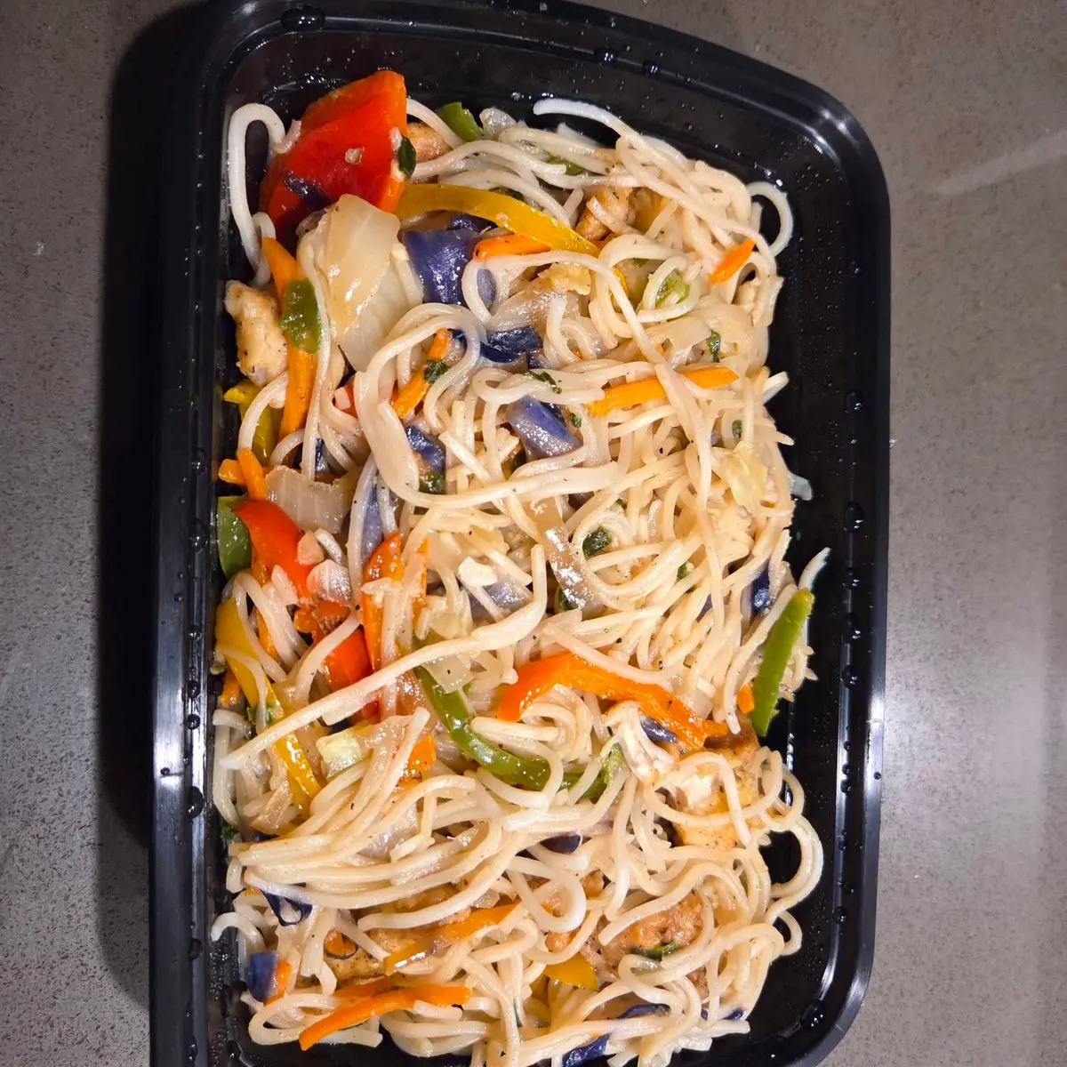 Chicken Noodles at Zyka Indian Fusion