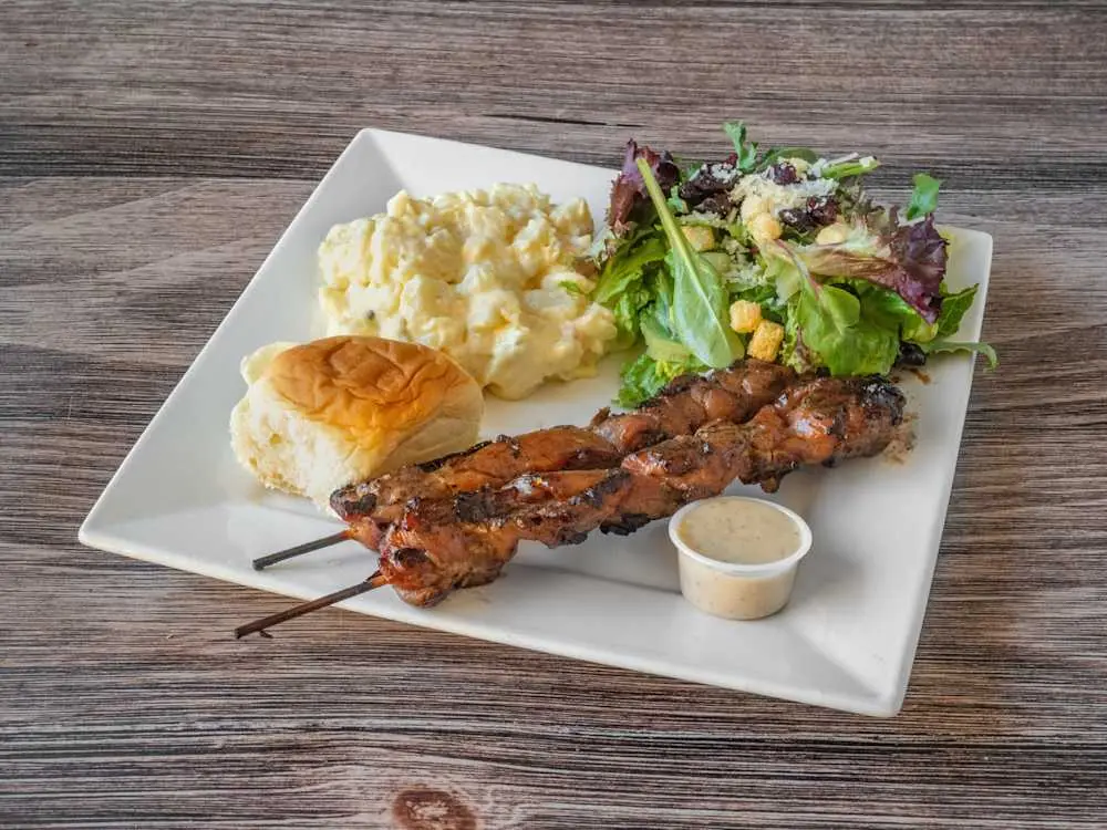 2 Piece BBQ Sticks at Pearl's Caffe