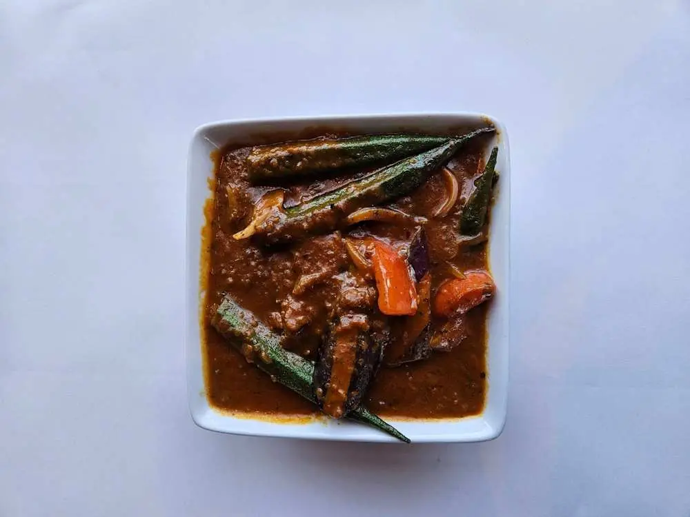 Asam Eggplant 亞三茄子 at Banana Leaf