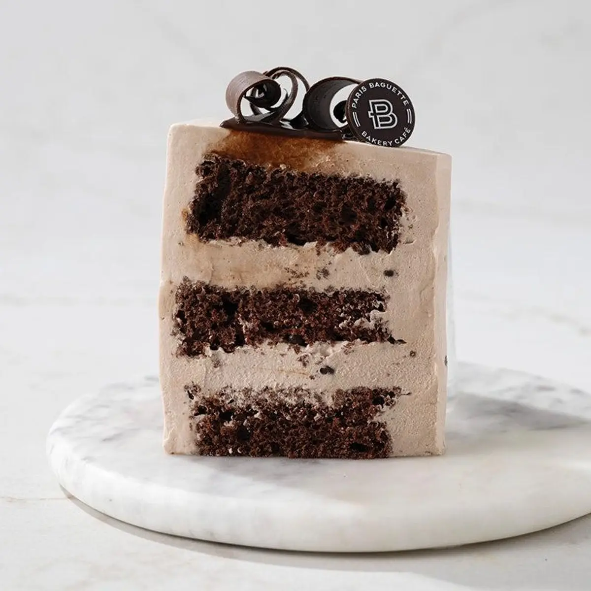 Chocoholic Chiffon Cake Slice at Paris Baguette Milpitas