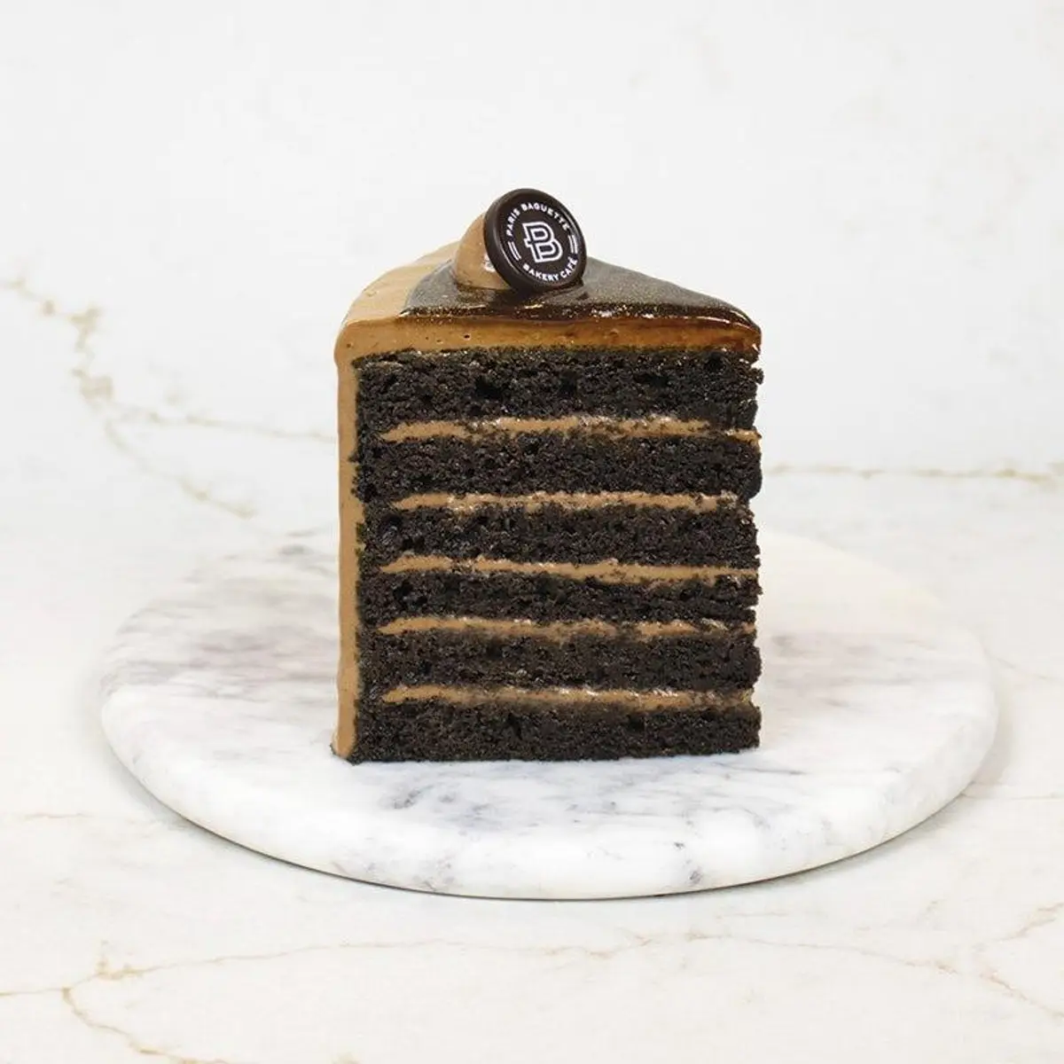 Chocolate Mathilde Cake Slice at Paris Baguette Milpitas