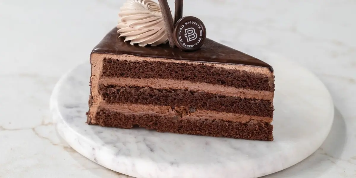 Ganache Cream Cake Slice at Paris Baguette Milpitas