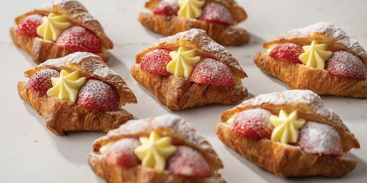 Mini Strawberry Lemon Cream Croissant at Paris Baguette Milpitas