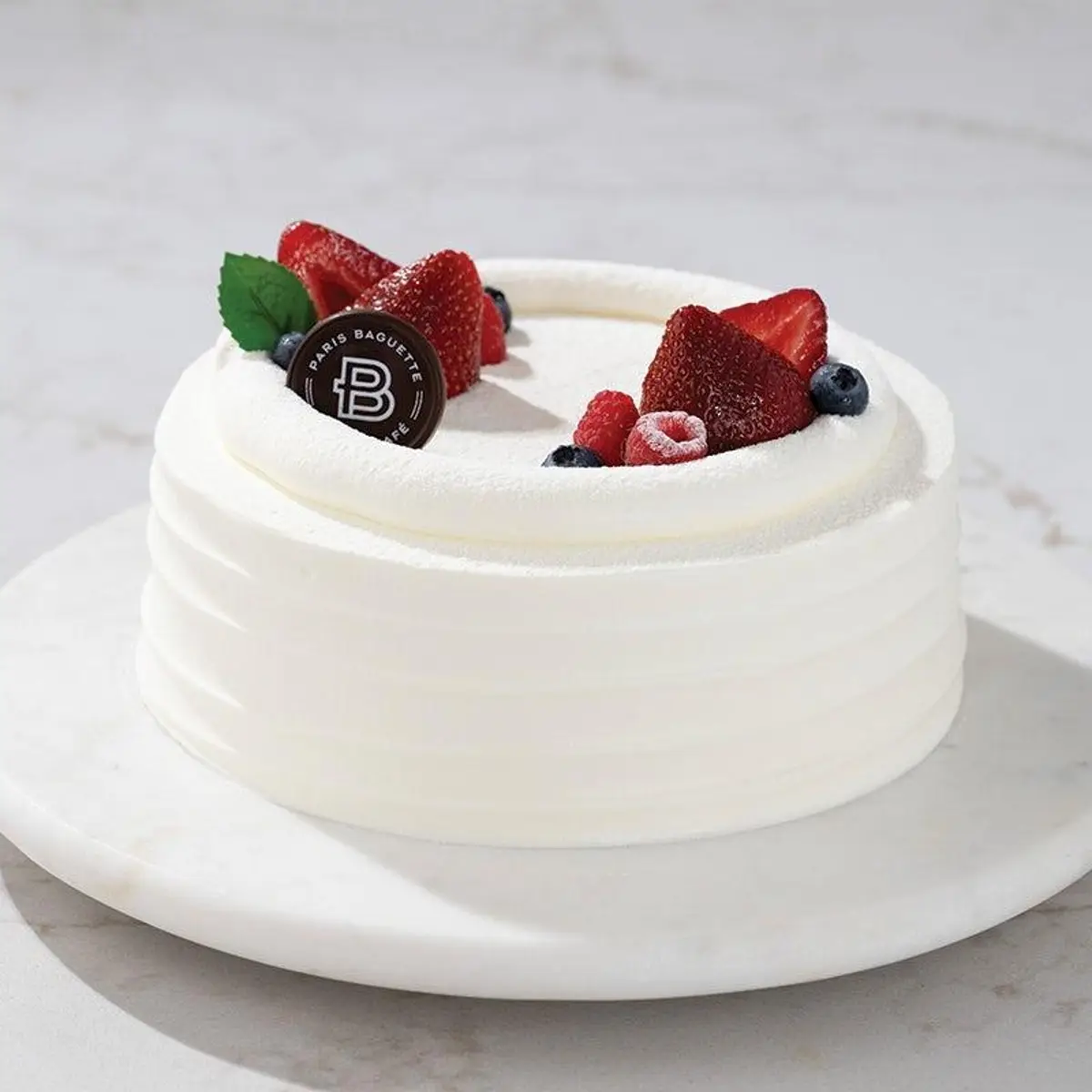 Mixed Berry Soft Cream Cake at Paris Baguette Milpitas