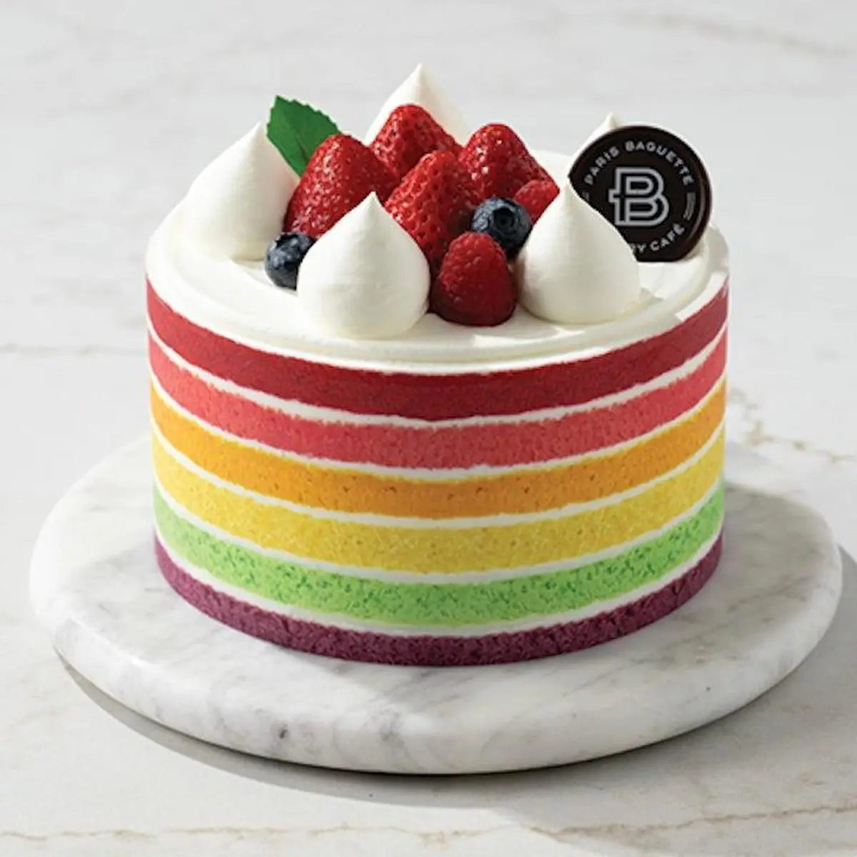 Rainbow Cake at Paris Baguette Milpitas
