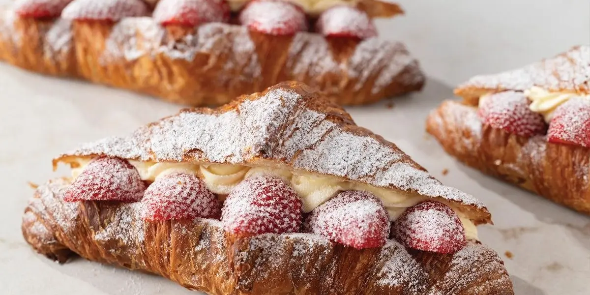 Strawberry Croissant at Paris Baguette Milpitas
