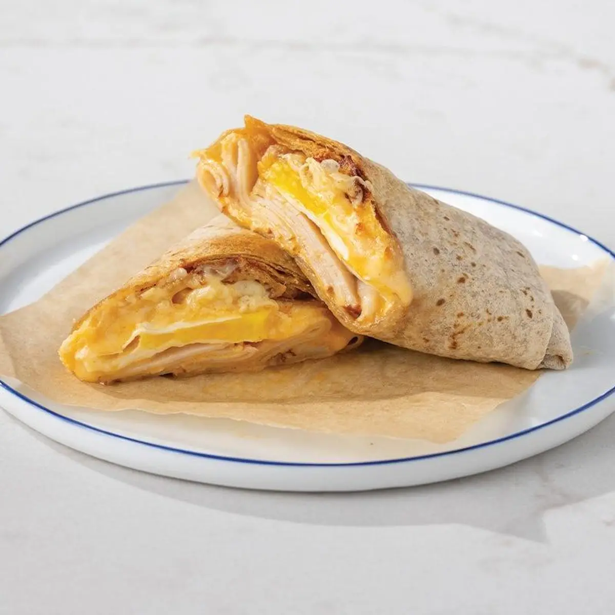 Turkey, Egg & Sriracha Protein Breakfast Wrap at Paris Baguette Milpitas