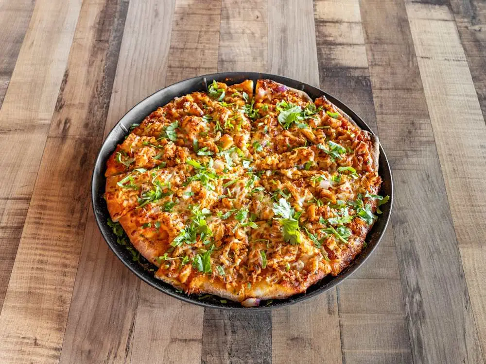 Butter Chicken Pizza at Parktown Pizza Company