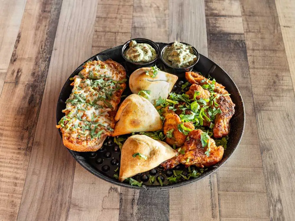 Indian Sampler at Parktown Pizza Company