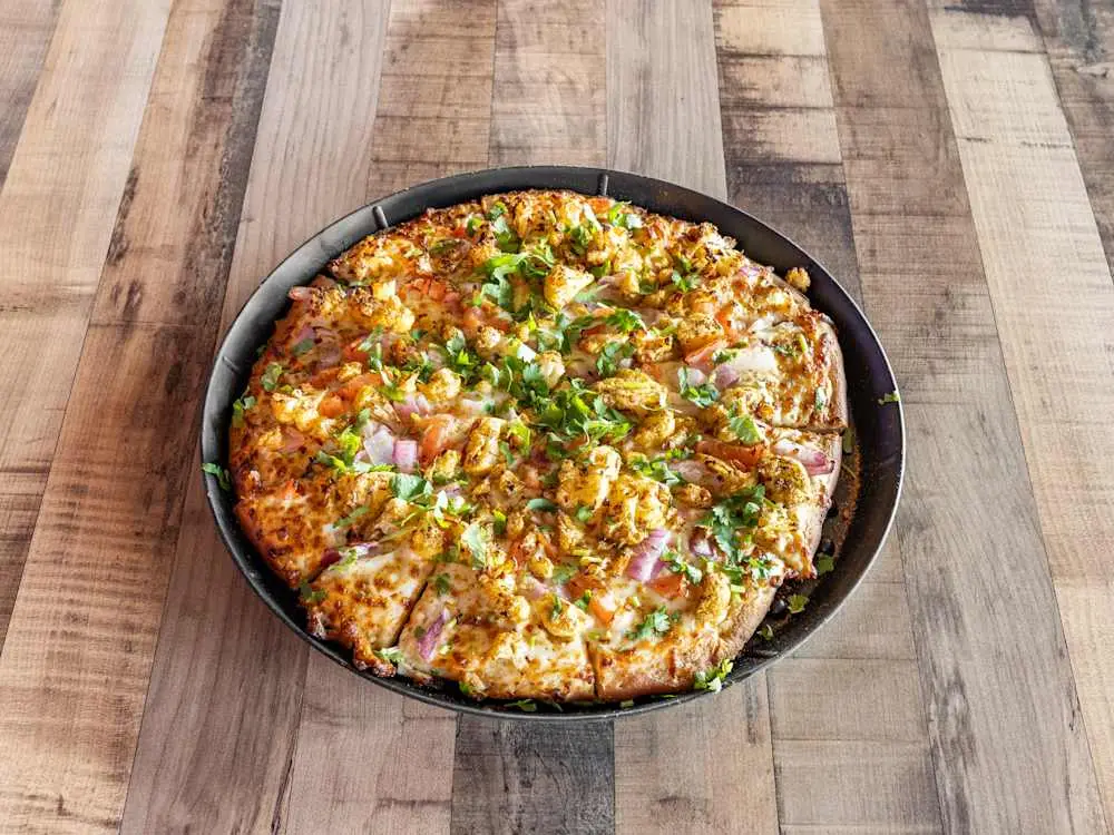 Masala Cauliflower Pizza at Parktown Pizza Company